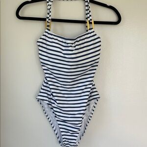 Bleu/ROD BEATTIE blue  and White Swimsuit Size 6 NWT